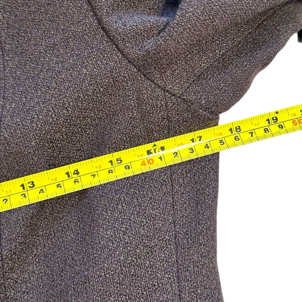 MaxMara Women’s Wool Cropped Blazer Jacket Size 6 Purple - Picture 7 of 11